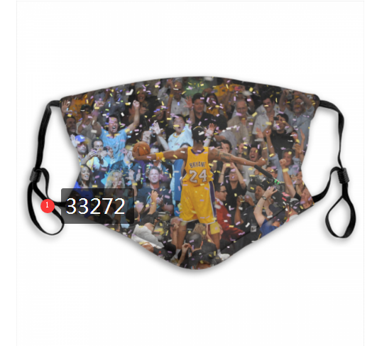 2021 NBA Los Angeles Lakers #24 kobe bryant 33272 Dust mask with filter->nba dust mask->Sports Accessory